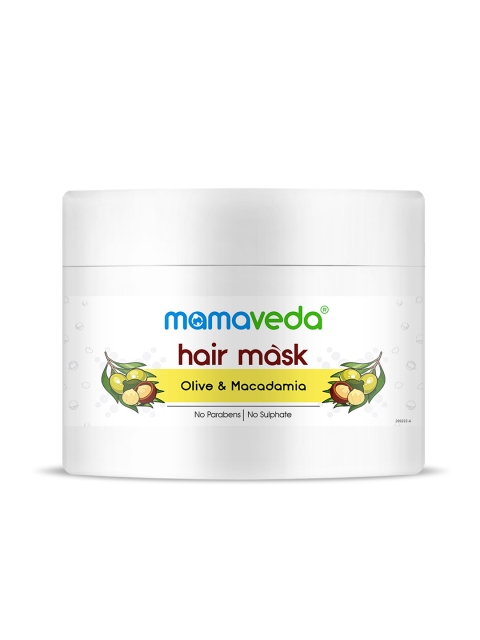 

Mamaveda Olive and Macadamia Hair Mask-200 gm, White