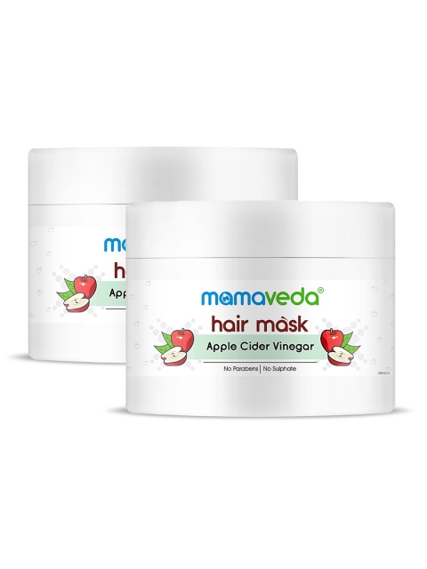 

Mamaveda Set of 2 White Organic Apple Cider Vinegar Hair Mask 200 g
