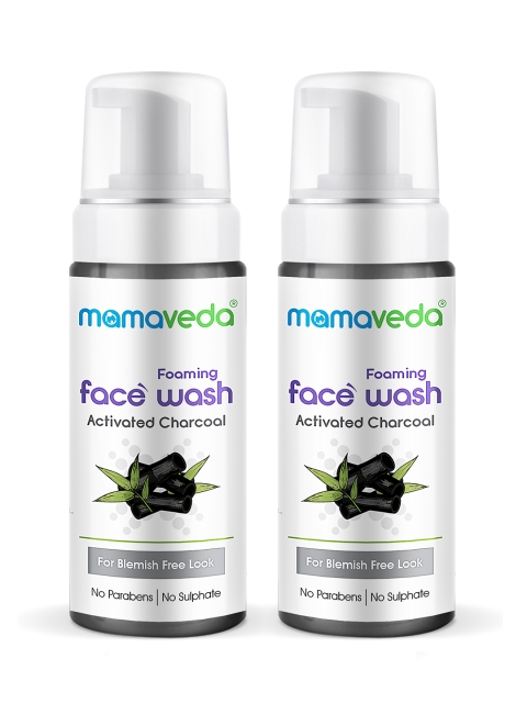 

Mamaveda Grey Set of 2 Activated Charcoal Face Wash 160 Ml