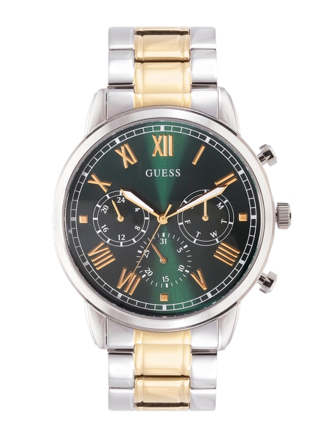 

GUESS Men Green Dial & Stainless Steel Straps Analogue Chronograph Watch- GW0066G2