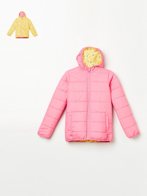 

Fame Forever by Lifestyle Girls Yellow Lightweight Puffer Jacket