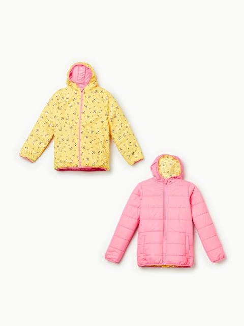 

Fame Forever by Lifestyle Girls Yellow Lightweight Puffer Jacket