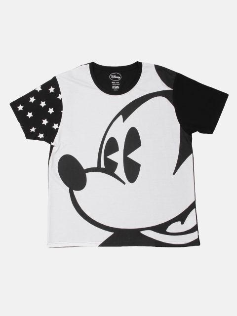 

Kook N Keech Disney Men Navy Blue & White Printed Round Neck T-shirt