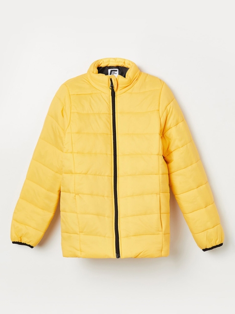 

Fame Forever by Lifestyle Boys Yellow Lightweight Puffer Jacket