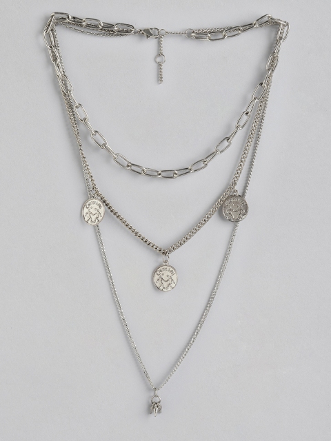 

DressBerry Oxidised Silver-Toned Layered Necklace