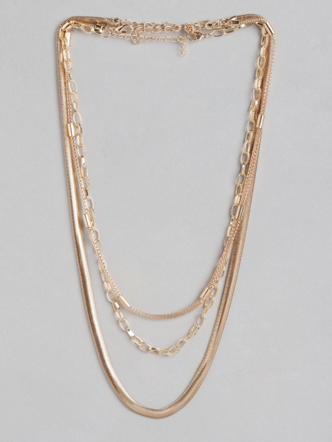 

DressBerry Set of 3 Rose Gold-Toned Chains