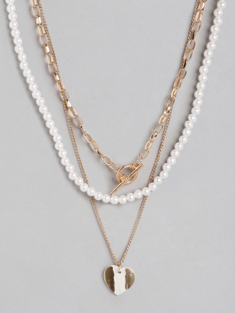 

DressBerry Set of 3 Necklaces, Rose gold