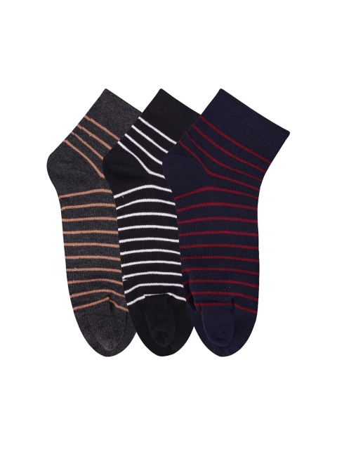 

N2S NEXT2SKIN Women Pack Of 3 Assorted Ankle-Length Socks
