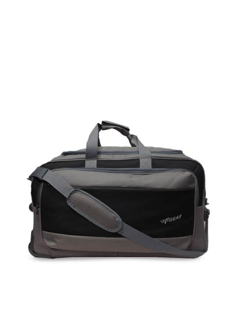 

F Gear Unisex Grey Solid Walter Stolly Duffle Trolley Bag