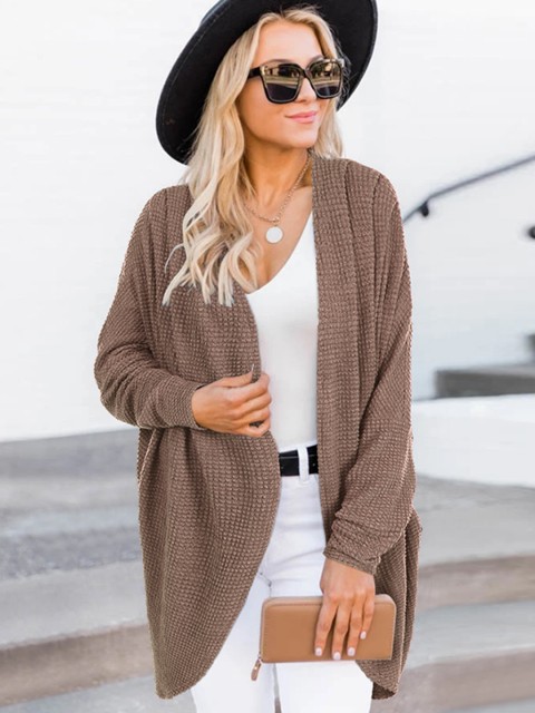 

URBANIC Women Brown Front Open