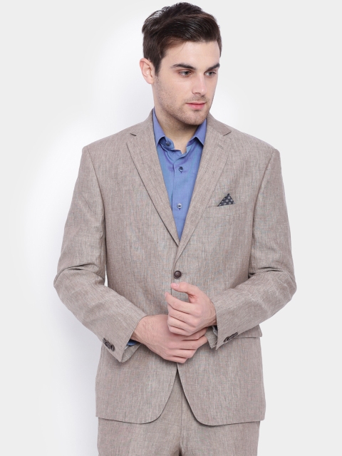 

SULTLTD Khaki Single-Breasted Regular Fit Formal Blazer