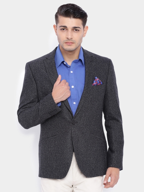 

SUITLTD Black Single-Breasted Slim Fit Formal Blazer