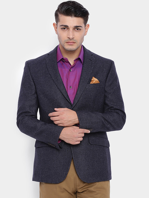 

SUITLTD Grey Single-Breasted Slim Fit Formal Blazer