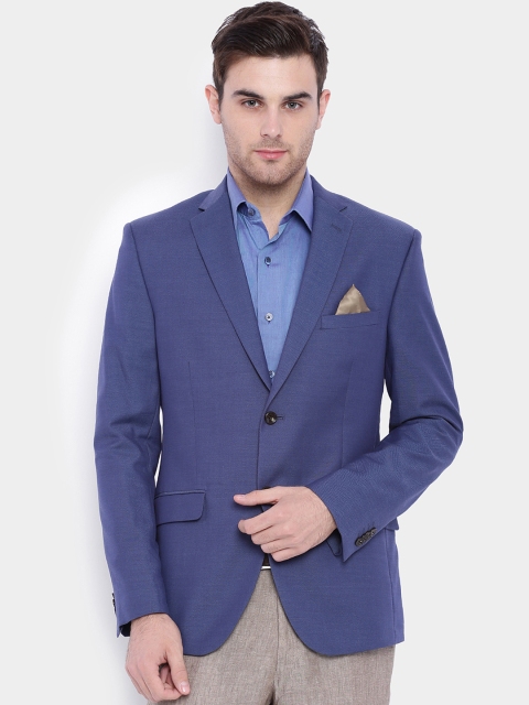 

SUITLTD Blue Pinhead Slim Fit Single-Breasted Blazer