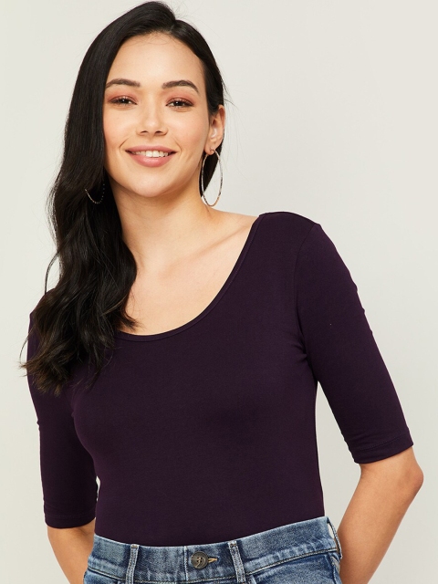 

Ginger by Lifestyle Purple Regular Top