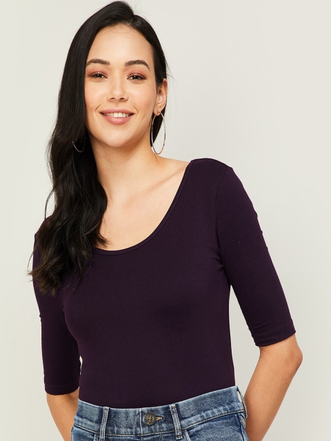 

Ginger by Lifestyle Purple Regular Top