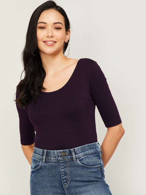 

Ginger by Lifestyle Purple Regular Top