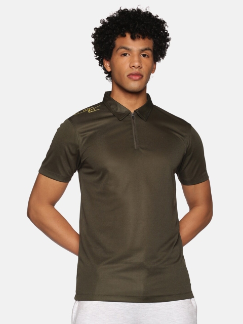 

ATTIITUDE Men Green Mandarin Collar T-shirt