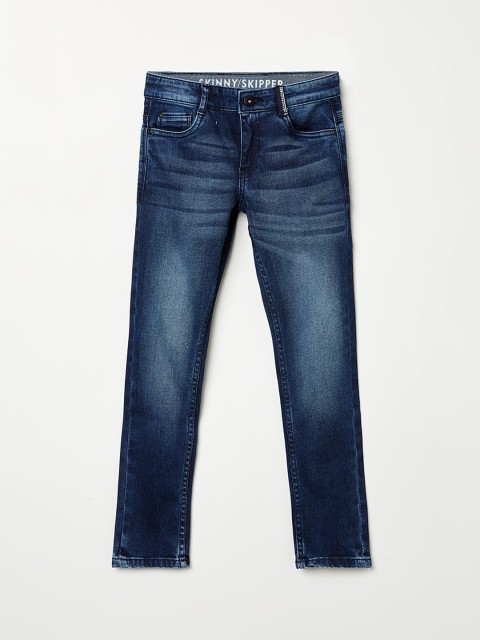 

Fame Forever by Lifestyle Boys Blue Low Distress Heavy Fade Jeans