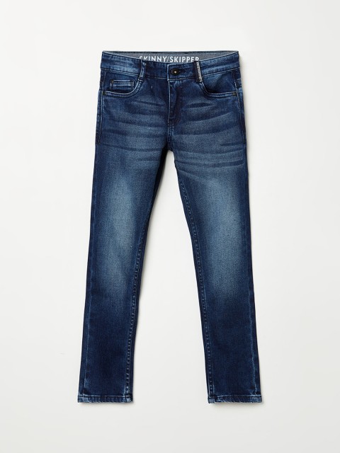 

Fame Forever by Lifestyle Boys Blue Low Distress Heavy Fade Jeans