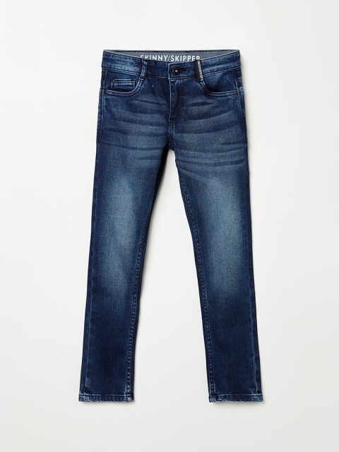 

Fame Forever by Lifestyle Boys Blue Low Distress Heavy Fade Jeans