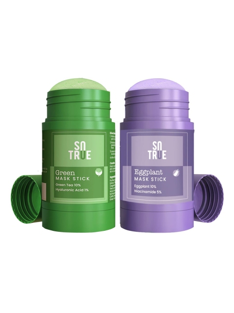 

SOTRUE Green & Purple Set of 2 Mask Stick