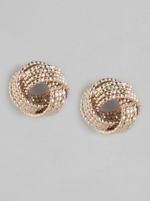 

Forever New Gold-Plated Textured Contemporary Studs