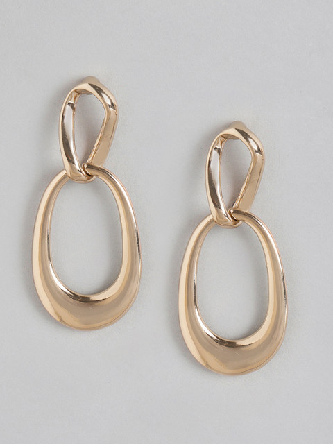 

Forever New Gold-Plated Contemporary Drop Earrings