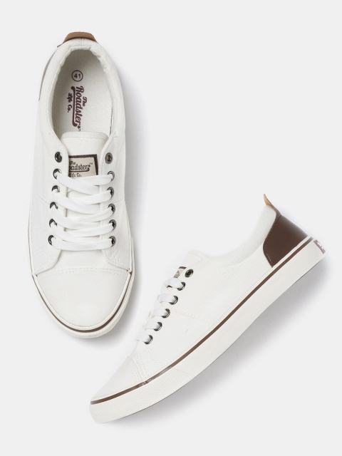 

Roadster Men Off-White Solid Sneakers