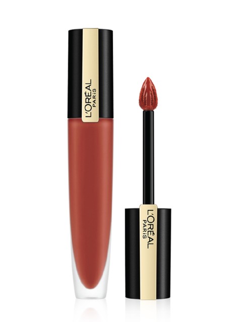 

LOreal Paris Rouge Signature Matte Liquid Lipstick 7 ml - I Conquer 144, Brown