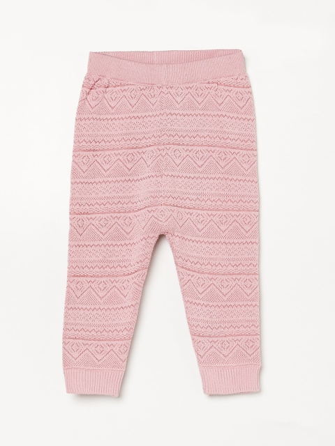 

Juniors by Lifestyle Girls Pink Self Design Ankle Length Leggings