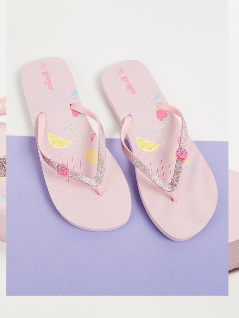 

Ginger by Lifestyle Women Pink Thong Flip-Flops