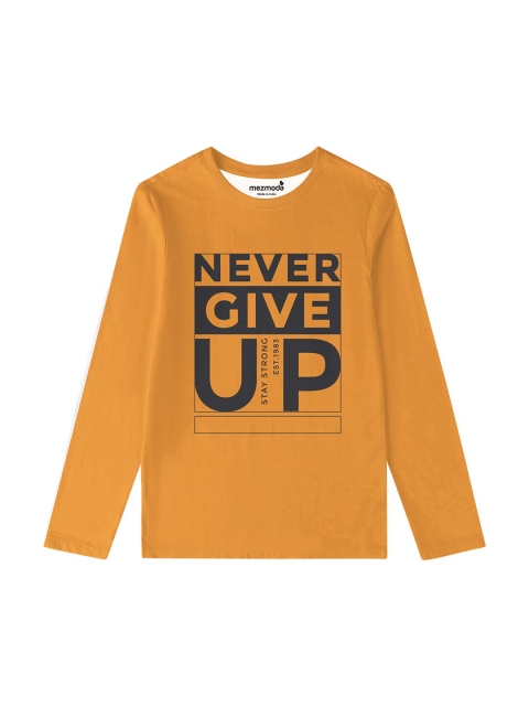 

mezmoda Boys Multicoloured Typography Printed Applique T-shirt, Multi