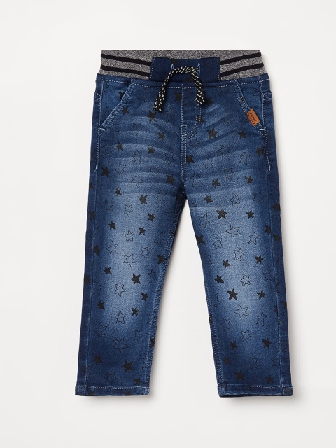 

Juniors Boys Blue Light Fade Stretchable Jeans