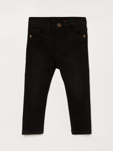 

Juniors Boys Black Solid No Fade Jeans