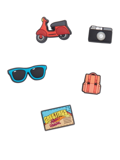 

Crocs Pack Of 5 Road Trip Jibbitz Shoe Charms, Red