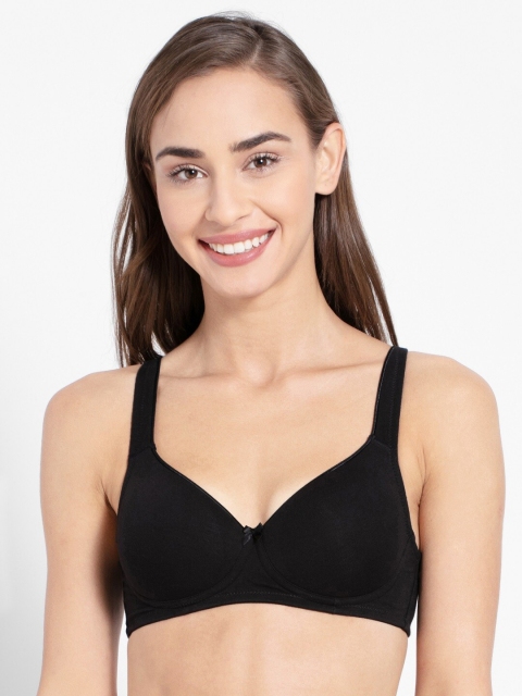 

Jockey Women Black Solid Lightly Padded T Shirt Bra