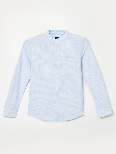 

Fame Forever by Lifestyle Boys Blue Opaque Casual Shirt