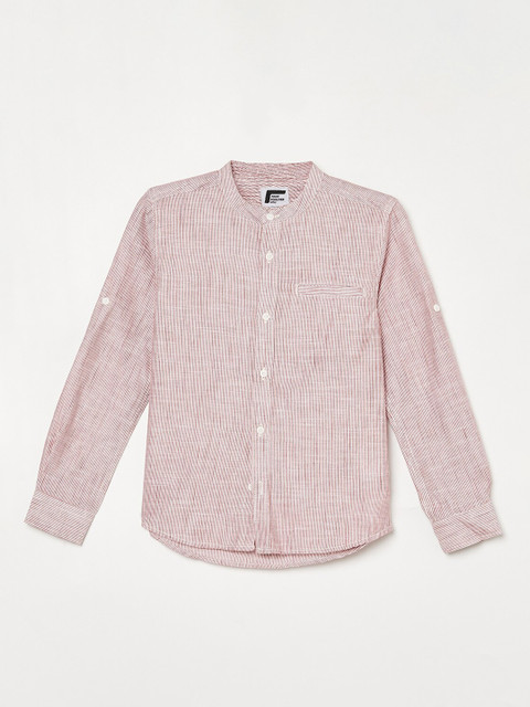 

Fame Forever by Lifestyle Boys Red Opaque Casual Shirt