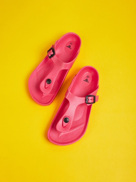 

Fame Forever by Lifestyle Girls Pink & Black Thong Flip-Flops