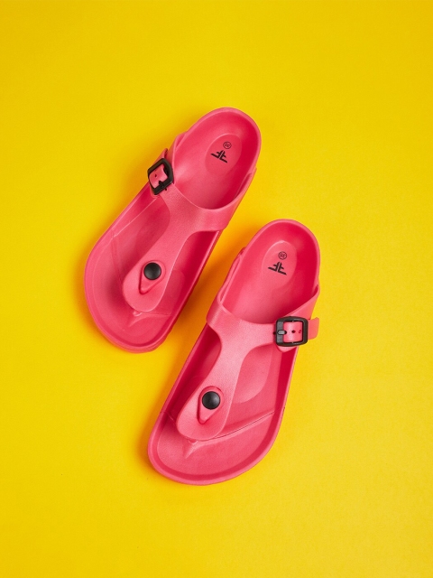 

Fame Forever by Lifestyle Girls Pink & Black Thong Flip-Flops