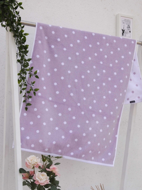 

Ariana Lavender Polka Dots Printed Towels