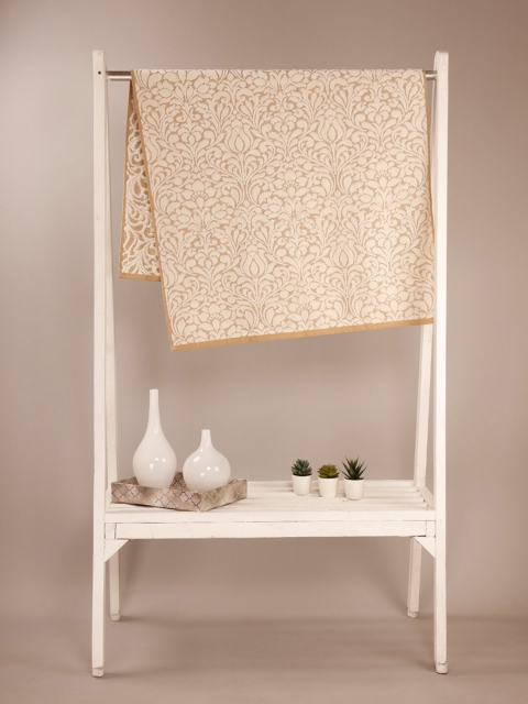 

Ariana Cream-Coloured & Beige Printed 600 GSM Cotton Reversible Bath Towel