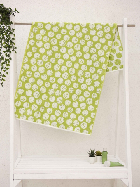 

Ariana Green & White Printed 600 GSM Cotton Bath Towel