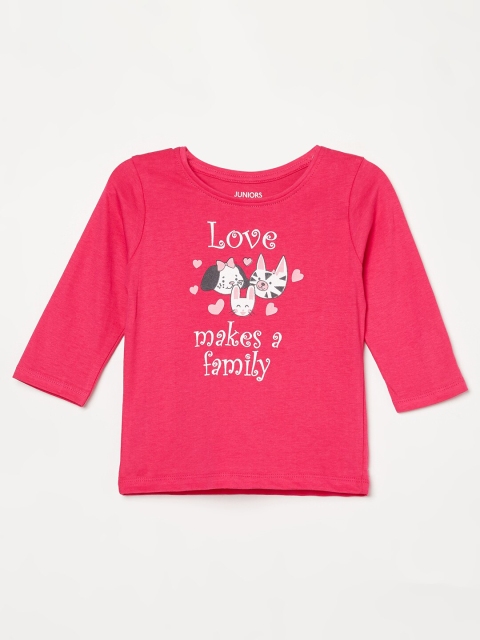 

Juniors Pink Regular Top