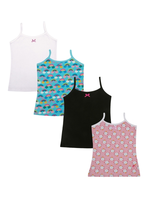 

DChica Girls Pack Of 4 Cotton Camisoles, White