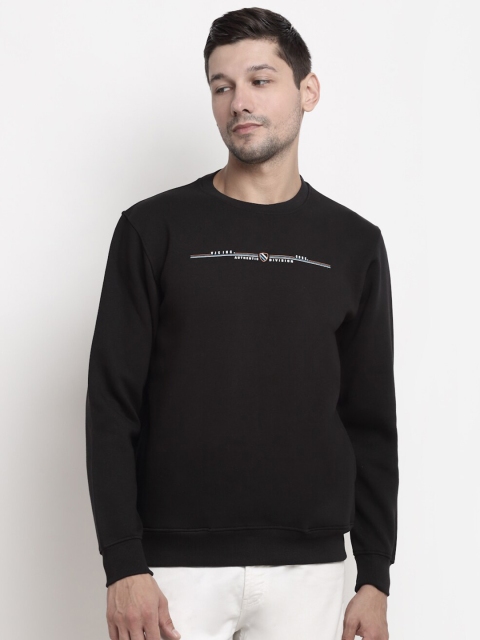 

VENITIAN Men Black Printed Sweatshirt