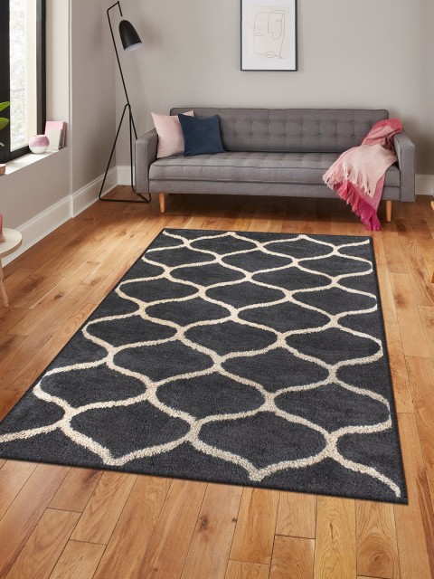 

Story@home Grey & Beige Woven Design Anti Skid Carpet