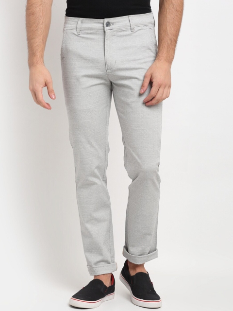 

La Mode Men Grey Slim Fit Trousers