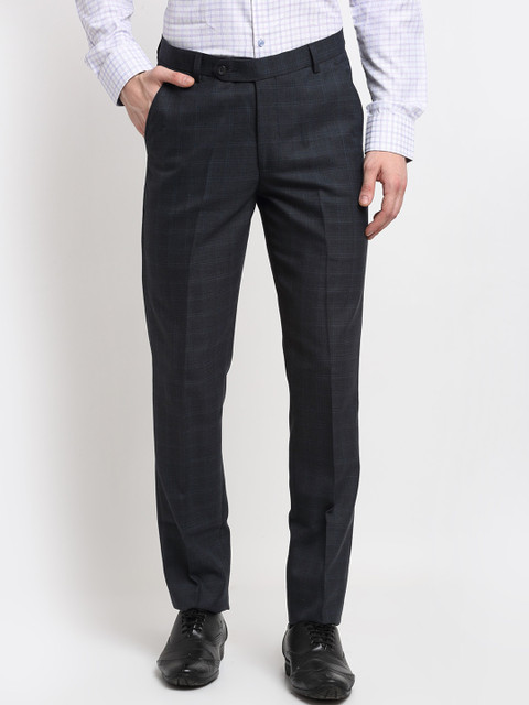 

La Mode Men Black Slim Fit Trousers